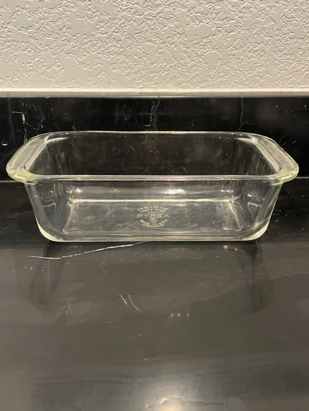 VTG Pyrex clear glass loaf pan 1950's - 1960's
